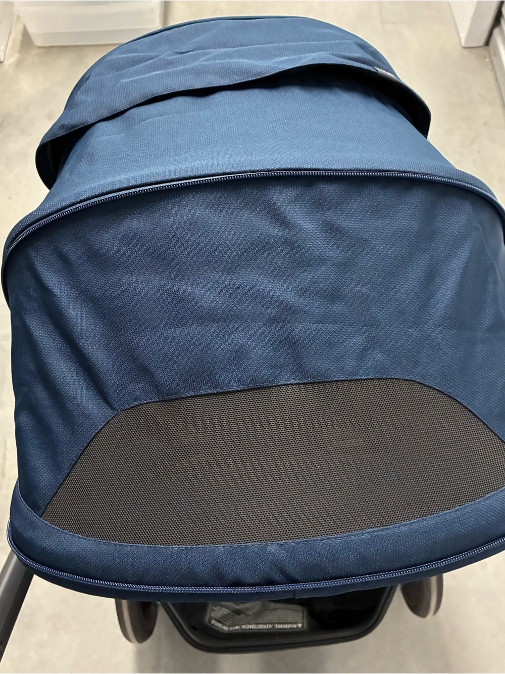UPPA BABY CRUZ V2  Navy and Carbon-Saddle leather Stroller - Picture 7 of 14
